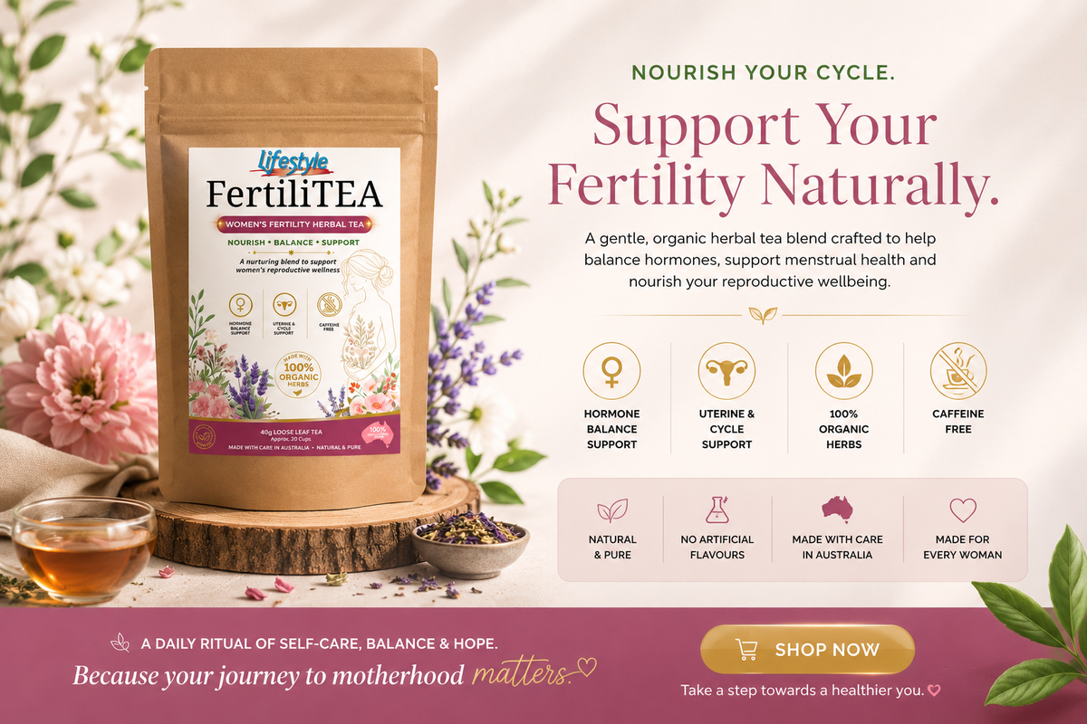 Lifestyle FertiliTEA (WOMEN’S FERTILITY HERBAL TEA) - Loose Tea ...