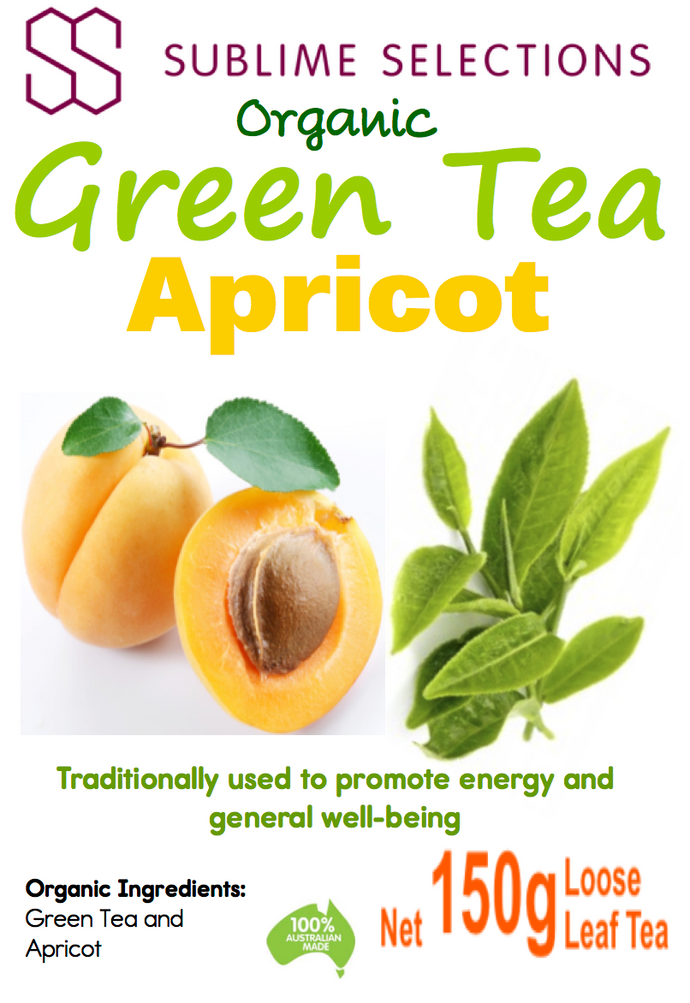 Green Tea Apricot 150g - Loose Leaf