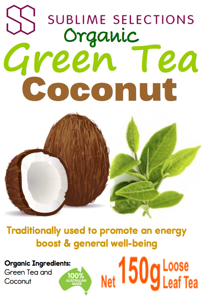 Green Tea Coconut 150g - Loose Leaf