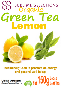 Green Tea Lemon 150g - Loose Leaf