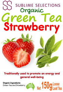 Green Tea Strawberry 150g - Loose Leaf