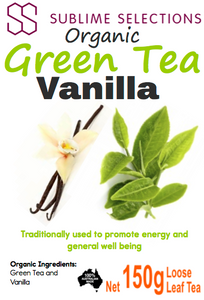 Green Tea Vanilla 150g - Loose Leaf