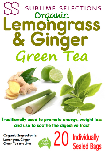 Lemongrass & Ginger Green Tea  - Tea Bag