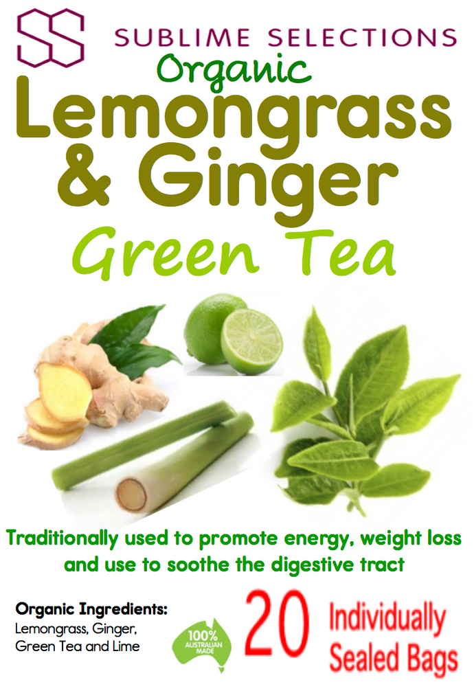 Lemongrass & Ginger Green Tea  - Tea Bag