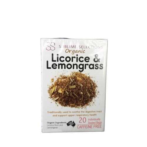 Licorice & Lemongrass Tea Bag