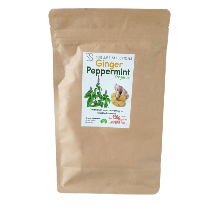 Ginger & Peppermint Tea 150g - Loose Leaf